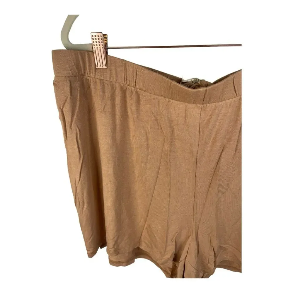 SKIMS Sleep Pajama Shorts Elastic Waist Relaxed Fit Sleepwear Loungewear 2X